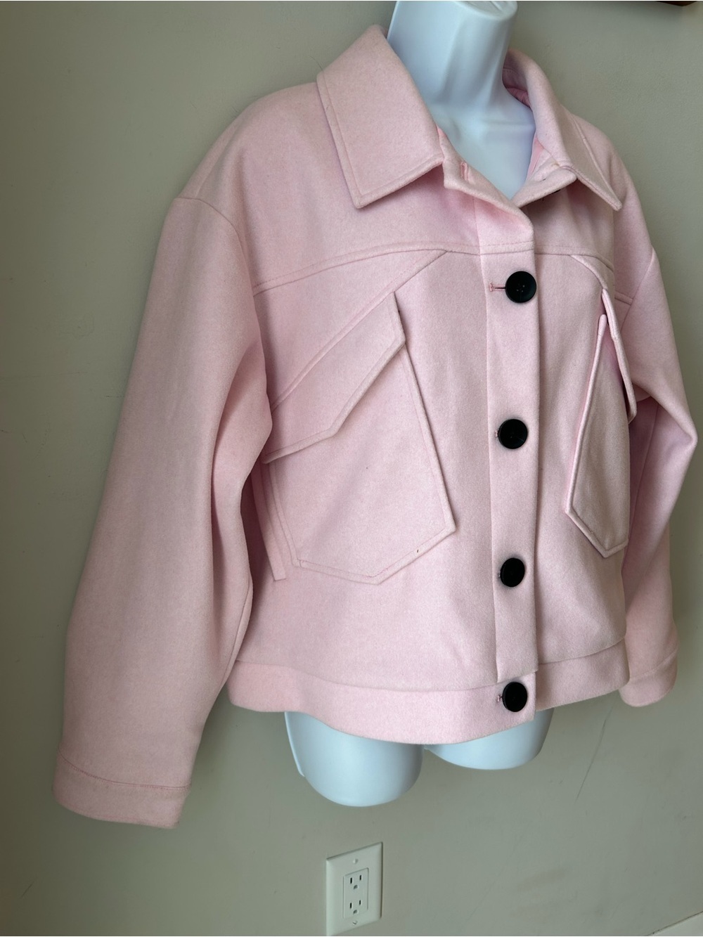 ONLY Life Pink Shacket - Barbiecore Coquette Quiet Luxury Elevated Basic Size XL